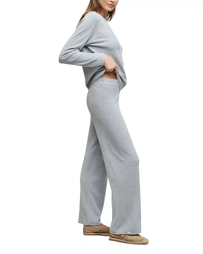 Barefoot Dreams Cozychic Ultra Lite Jersey Roll Pullover and Wide Let Pant Set #BDWCU23142