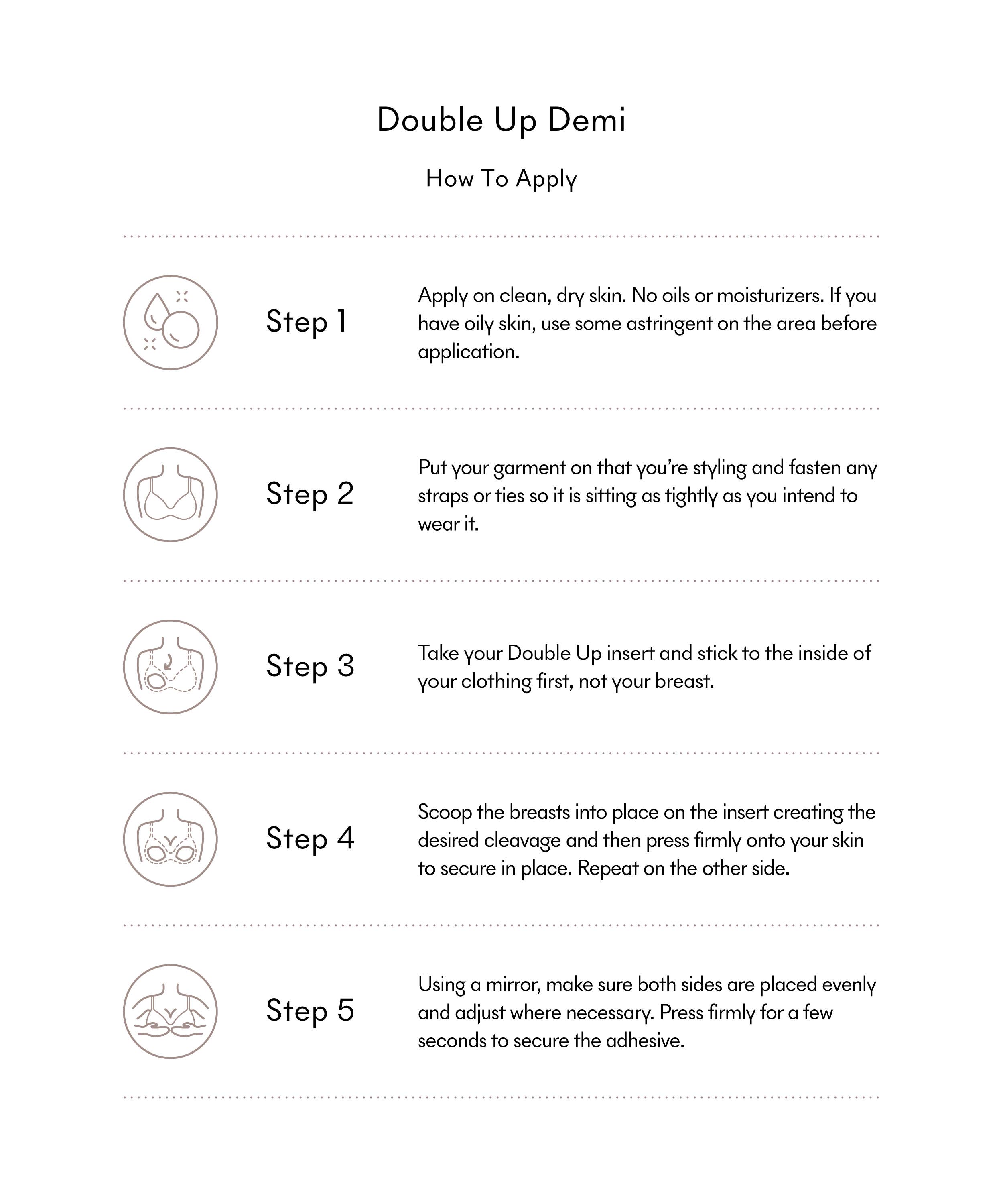NOOD - Double Up | Volume Push-Up Pads (Demi)