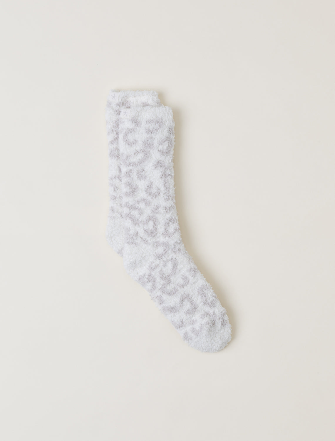 Barefoot Dreams CozyChic Barefoot in the Wild Socks in Cream/Stone, style BDWCC1783