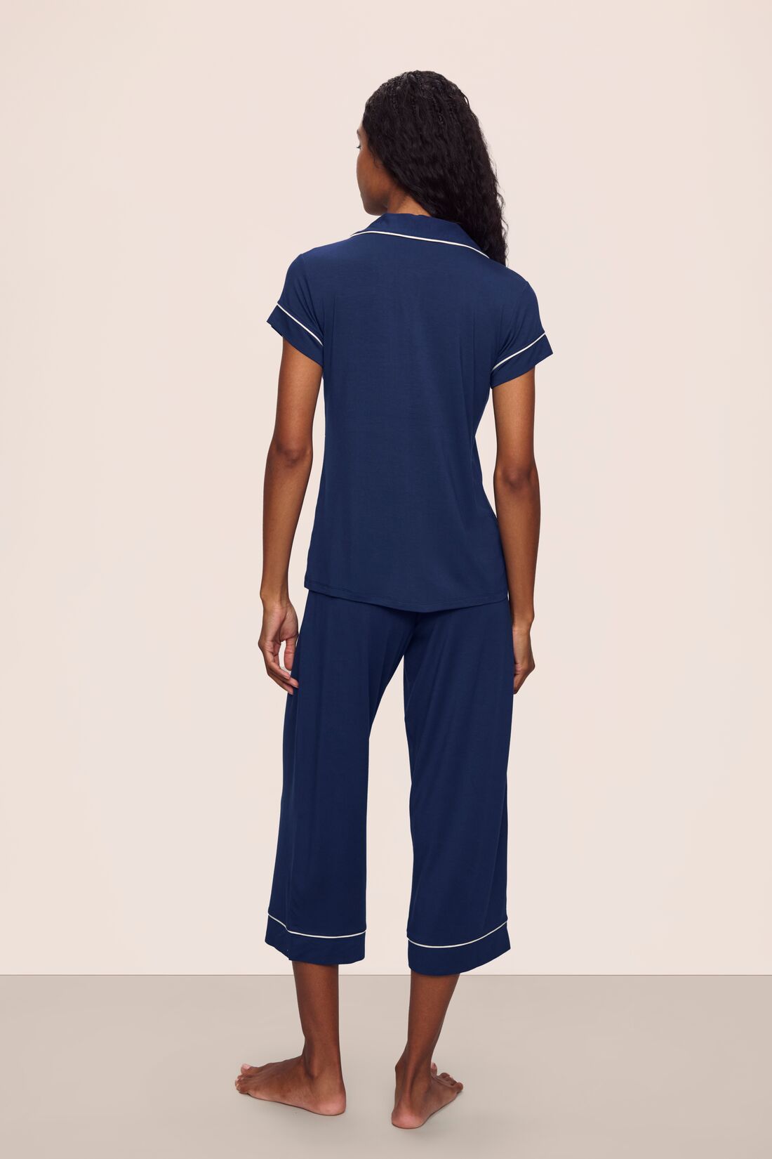 Eberjey Gisele - THE TENCEL MODAL S/SLV CROP PJ SET #PJ1018TSZC