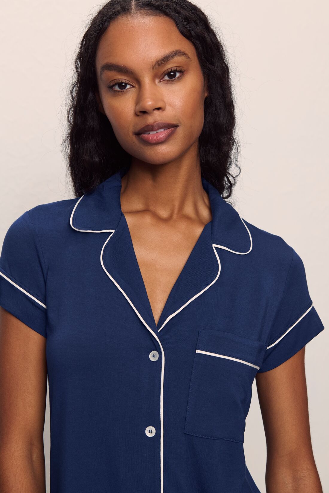 Eberjey Gisele - THE TENCEL MODAL S/SLV CROP PJ SET #PJ1018TSZC