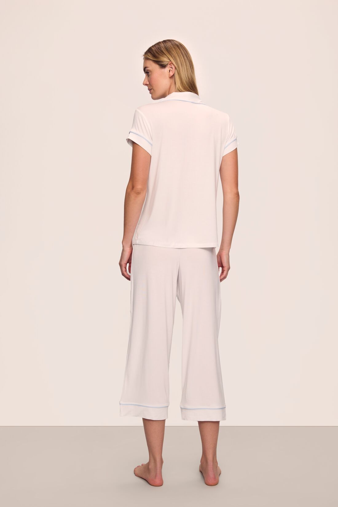 Eberjey Gisele - THE TENCEL MODAL S/SLV CROP PJ SET #PJ1018TSZC