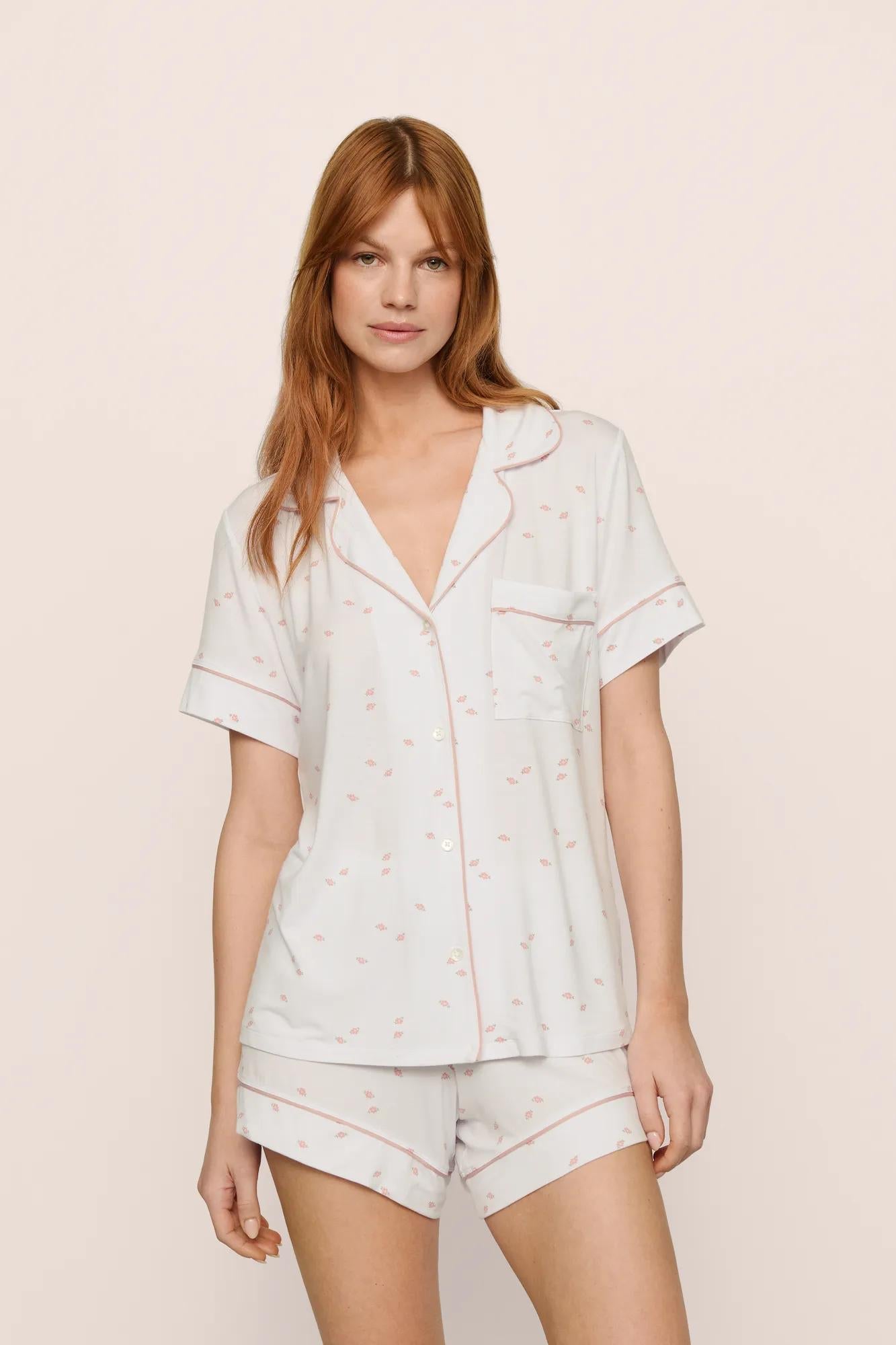 Eberjey Gisele Printed Relaxed Short PJ Set #PJ1141SN