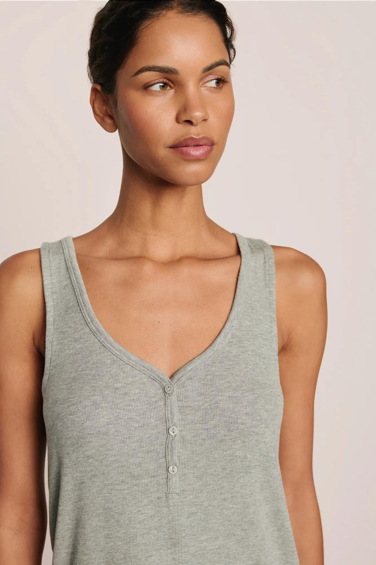 Eberjey Dream Rib V-Neck Tank #T1002