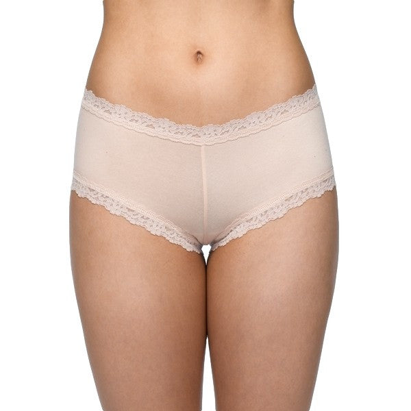 Hanky Panky Organic Cotton Boyshort with Lace #891281