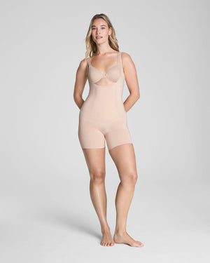 Spanx Oncore Open-bust Mid-thigh Bodysuit #10130R