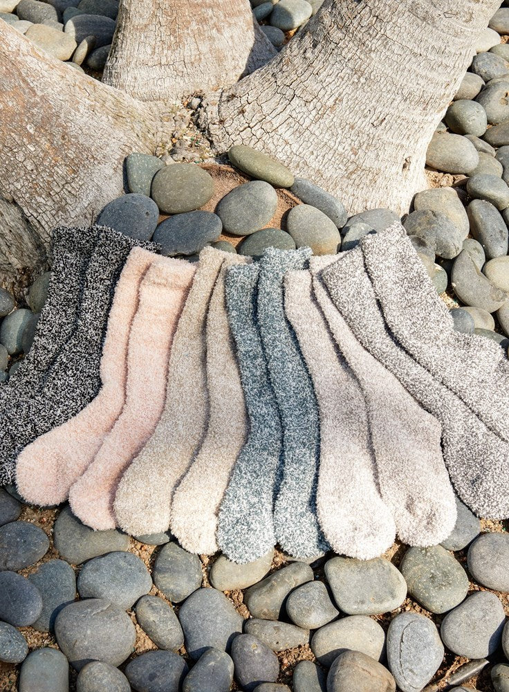 Barefoot Dreams CozyChic Heathered Socks #B614