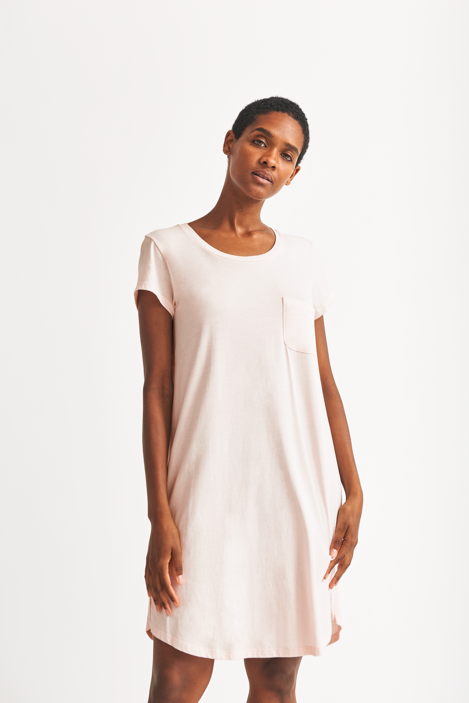 Skin Worldwide Organic Cotton Modern Basics Carissa Sleep Shirt #OJ102B