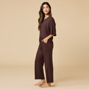 Softies Dream Jersey Relaxed V-Neck with Capri Lounge Pant #2300-2