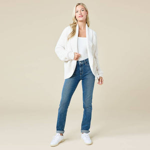 Softies Waffle Marshmallow Cocoon Cardigan #8200-3