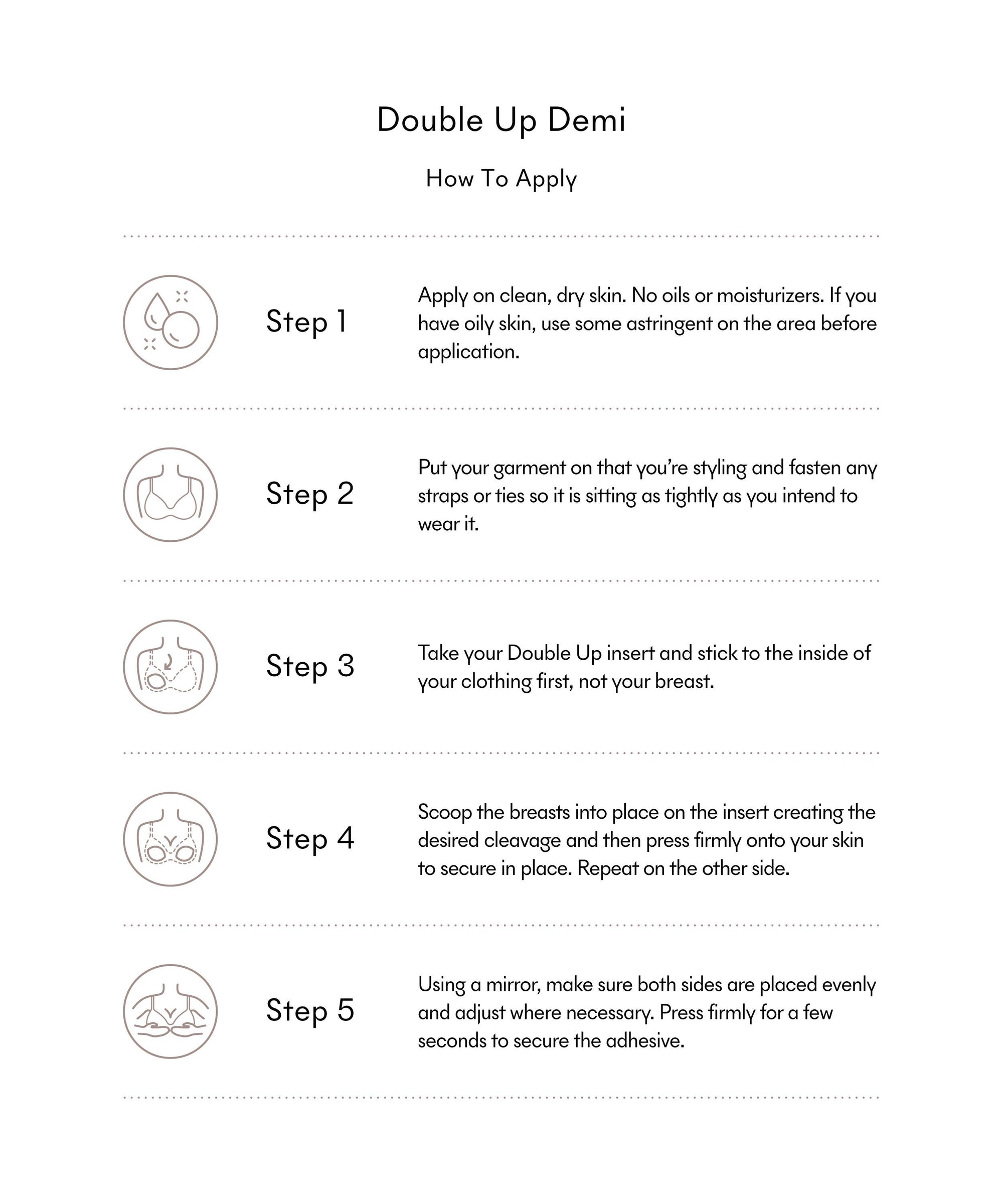 NOOD - Double Up | Volume Push-Up Pads (Demi)