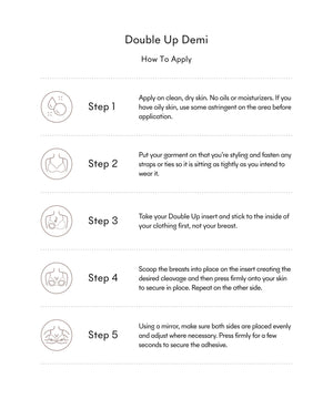 NOOD - Double Up | Volume Push-Up Pads (Demi)