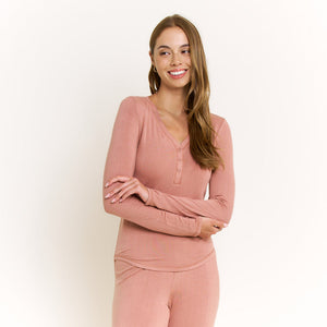 Honeydew Intimates Dreamland Long Henley Set #42975