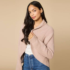 Softies Waffle Marshmallow Cocoon Cardigan #8200-3