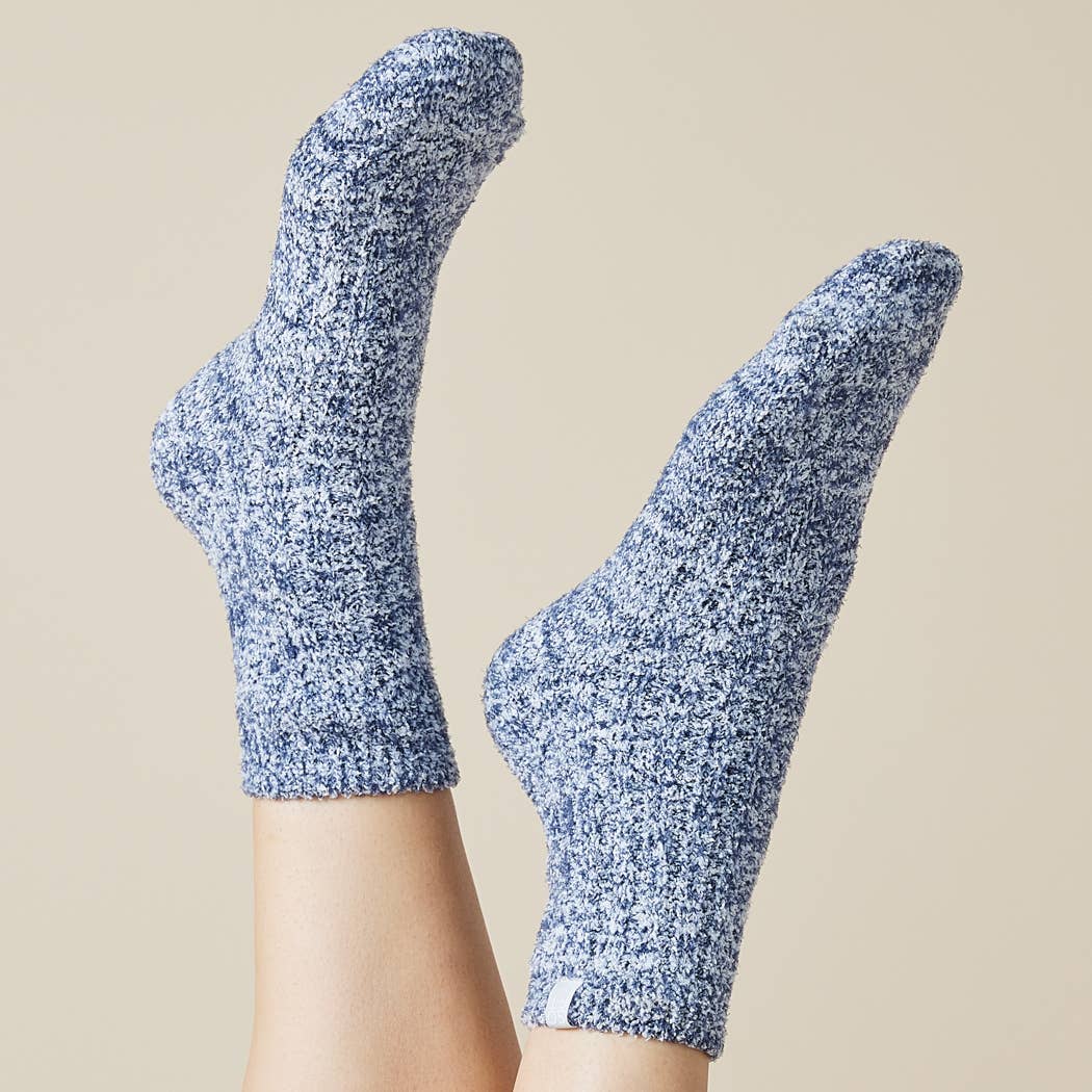 Softies - Cozy Marshmallow Crew Socks with Grippers for Women