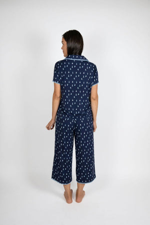 Aspen Dream Cute Stitching Cropped Pajama #CUTECROPPJ