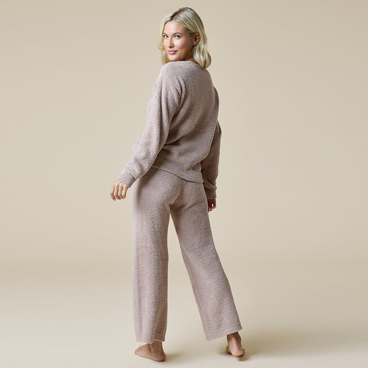 Softies Solid Marshmallow V-Neck Lounge Set #6800-2