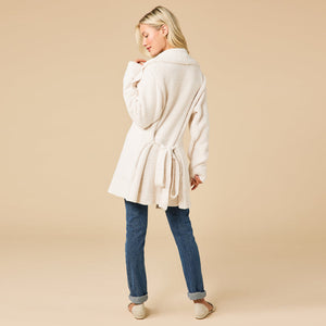 Softies Ultra Marshmallow Wrap Cardigan with Exaggerated Collar #8100-9