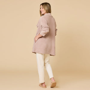 Softies Ultra Marshmallow Wrap Cardigan with Exaggerated Collar #8100-9