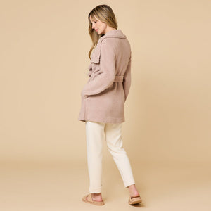 Softies Ultra Marshmallow Wrap Cardigan with Exaggerated Collar #8100-9