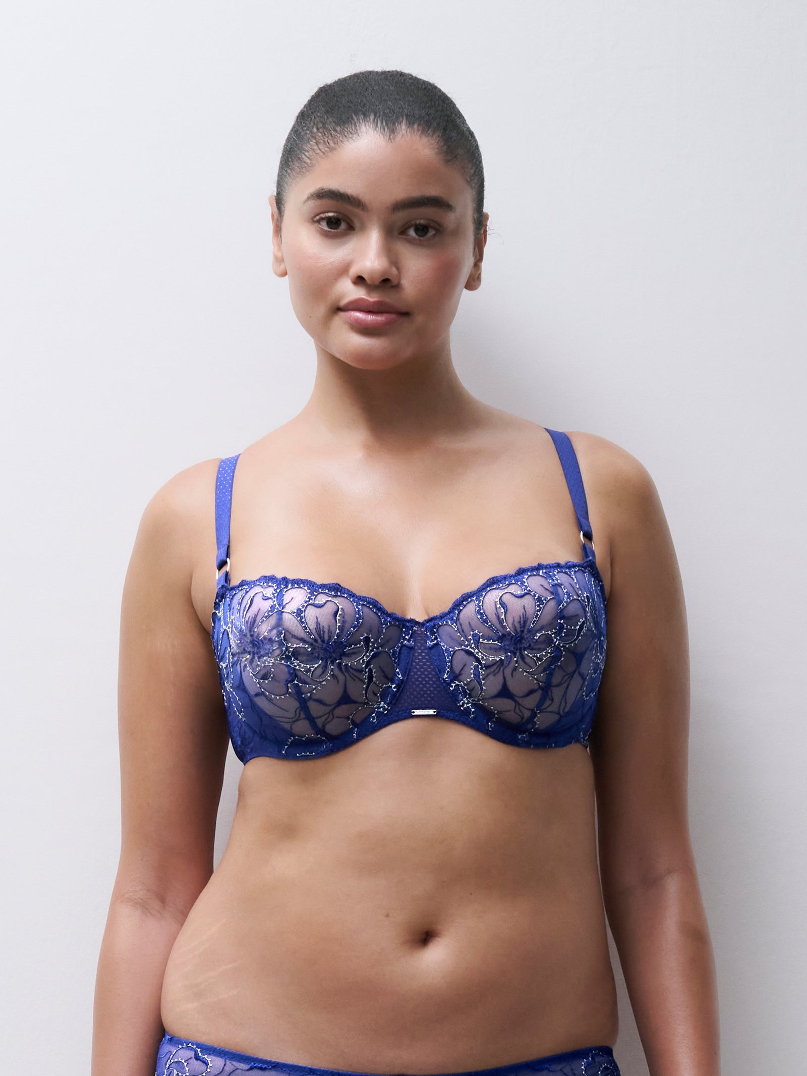 Chantelle Fleurs Lace Unlined Demi Bra #C12M5