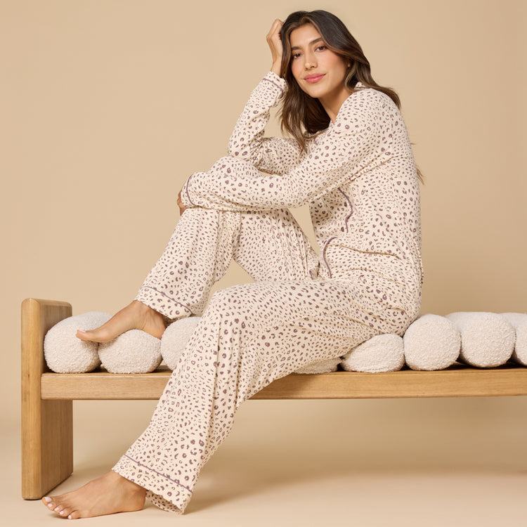 Softies Aria Slim Notch Collar PJ Set #9900-8