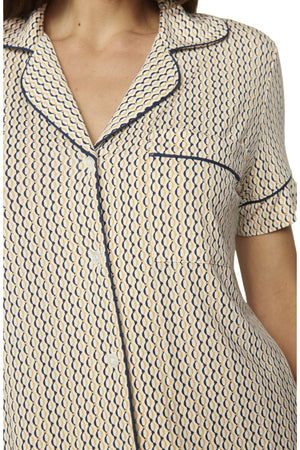 Eberjey Gisele Printed Relaxed Short PJ Set #PJ1141SN