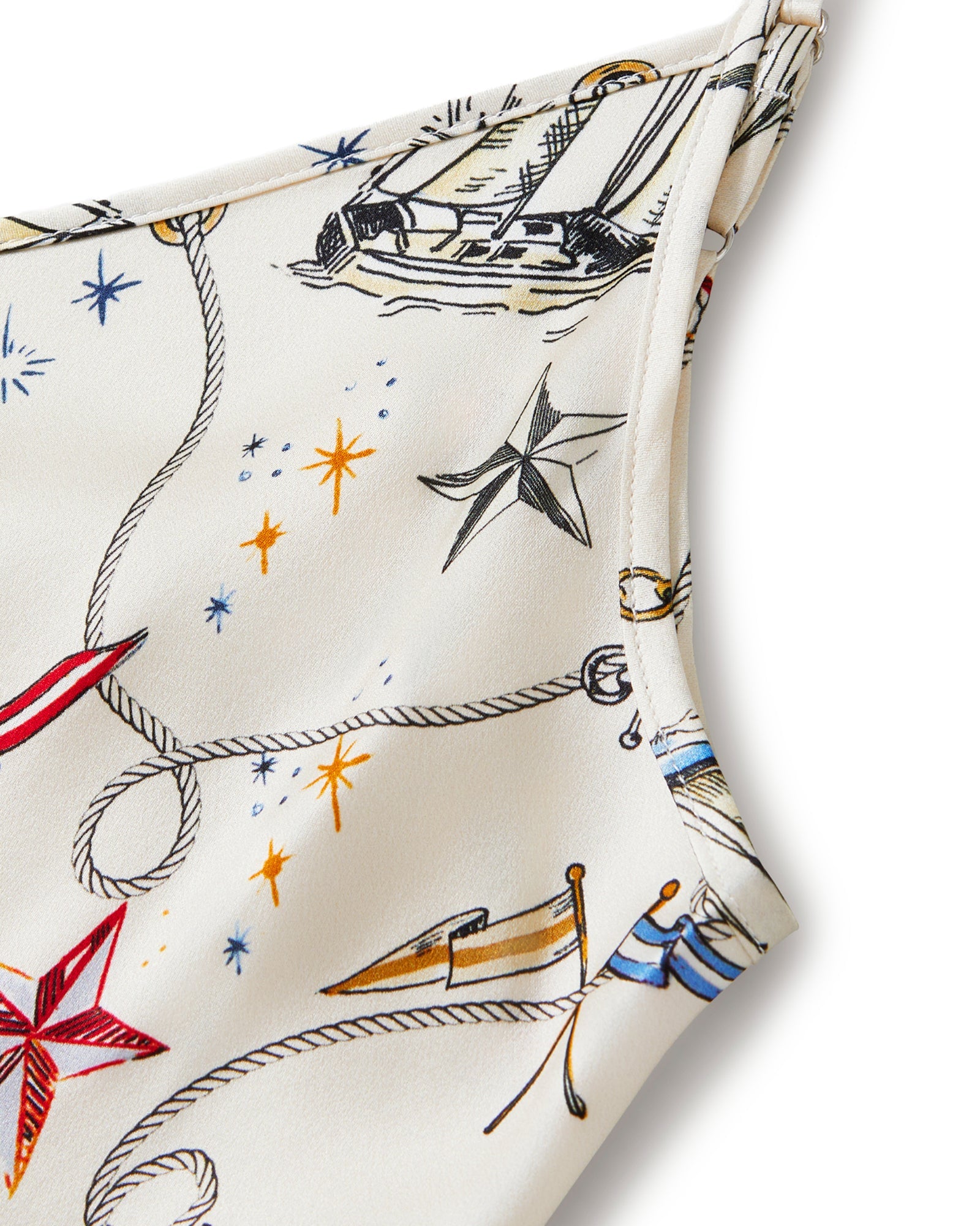 Petite Plume Silk Cosette Nightgown In Regatta Royale #ASWCNGRR