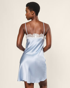 Petite Plume Mulberry Silk Lace Slip Dress #ASWLASPE