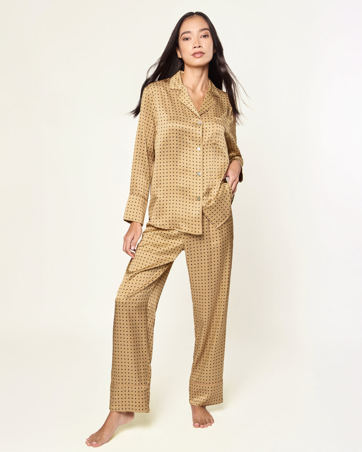 Petite Plume Women's Silk Pajamas