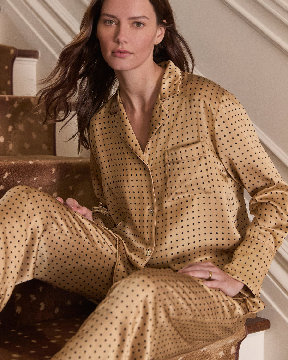Petite Plume Women's Silk Pajamas