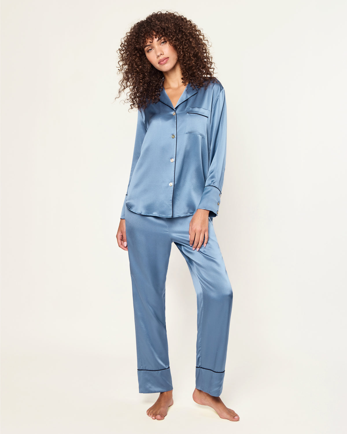 Petite Plume Women's Silk Pajamas