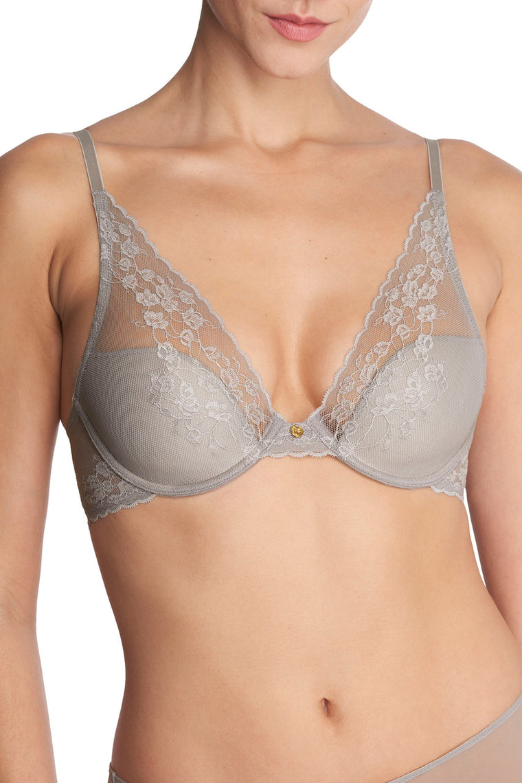 LEADING LADY Molded Padded Seamless Wirefree Bra, Cherry Blossom, 40DD