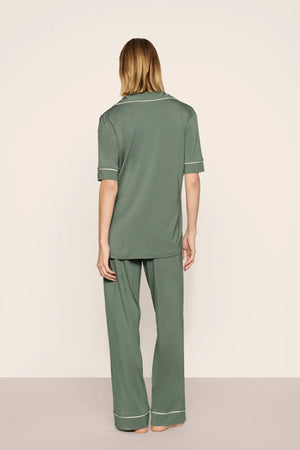 Eberjey Gisele Short Sleeve Long Pants PJ Set #PJ1018TSZ