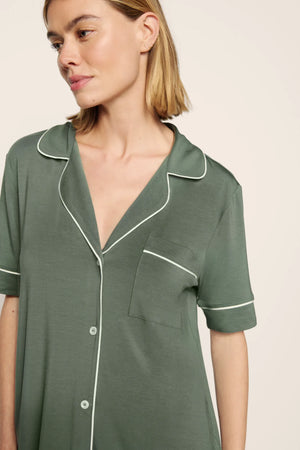 Eberjey Gisele Short Sleeve Long Pants PJ Set #PJ1018TSZ