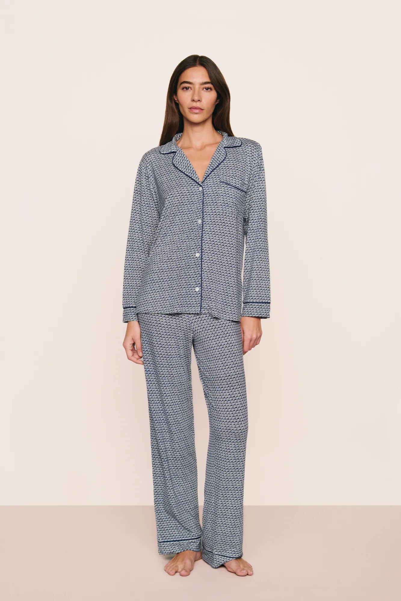 *** Eberjey Gisele Printed - The Long PJ Set #PJ1141