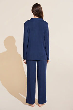 Eberjey Gisele Rib Long PJ Set #PJ2038