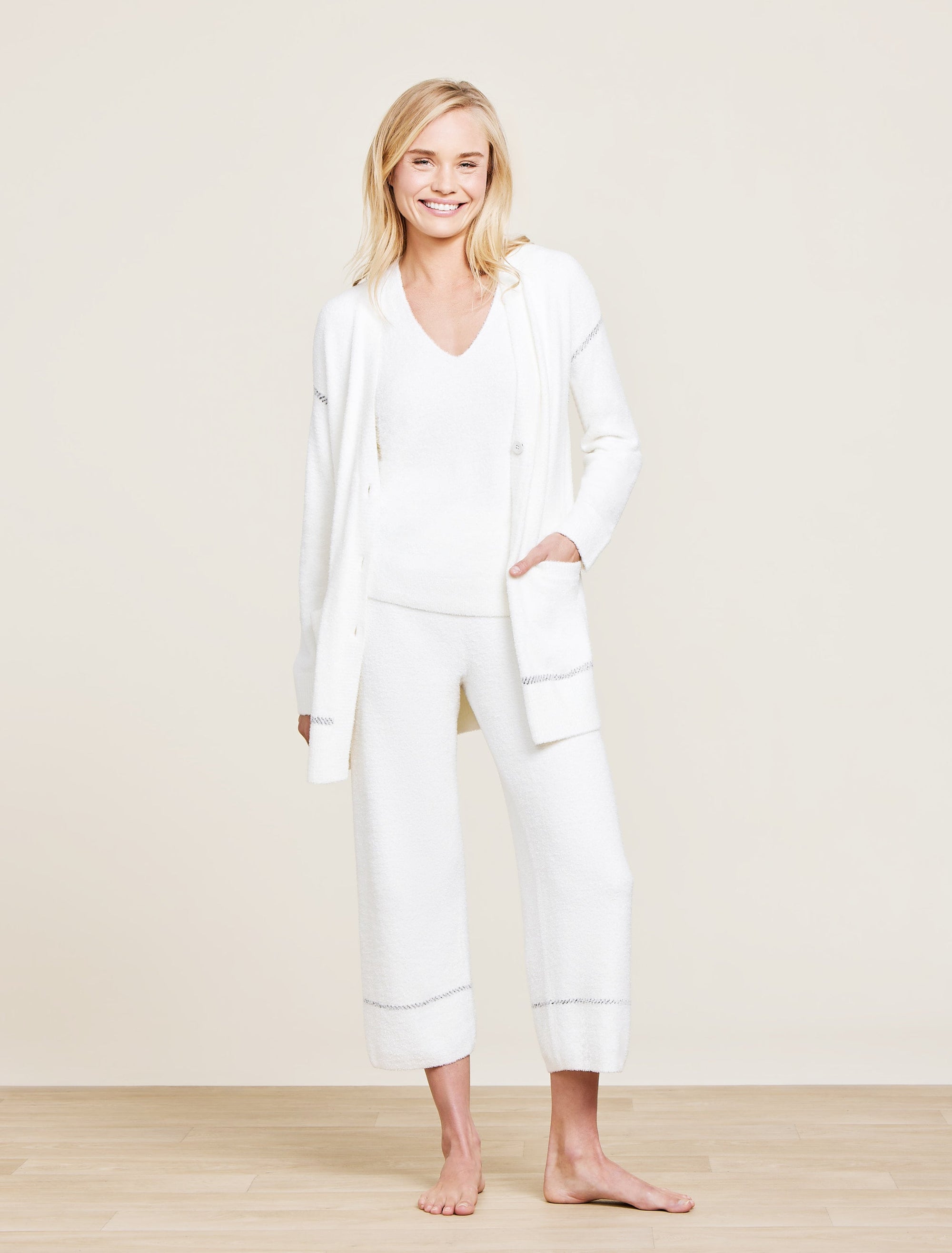 Barefoot Dreams Cozy Chic Lite Contrast Stitch Cropped Pant #BDWCL22650