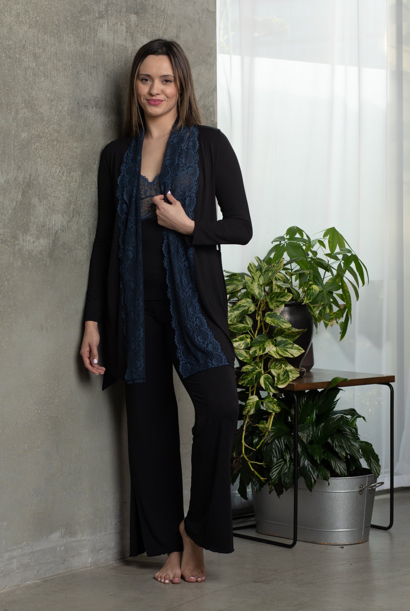 Samantha Chang Home Lace Front Robe #SC228016