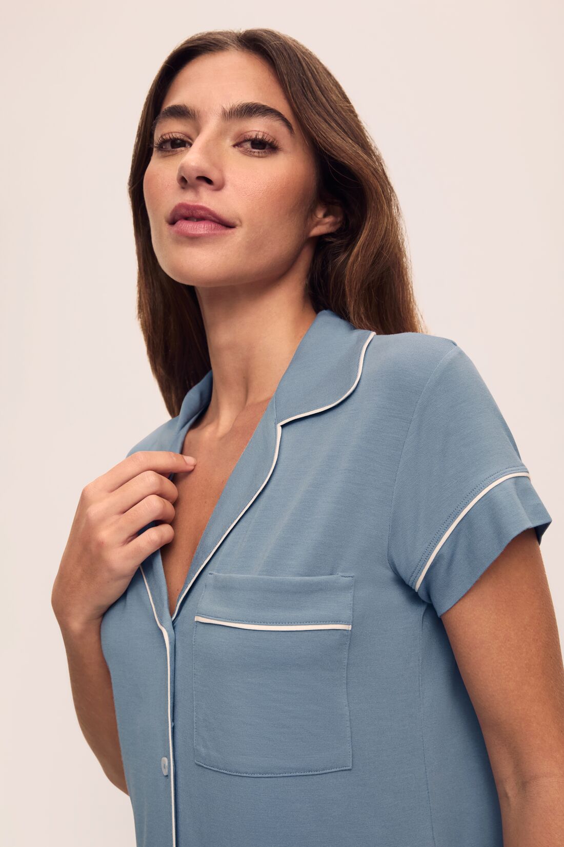 Eberjey Gisele - THE TENCEL MODAL S/SLV CROP PJ SET #PJ1018TSZC