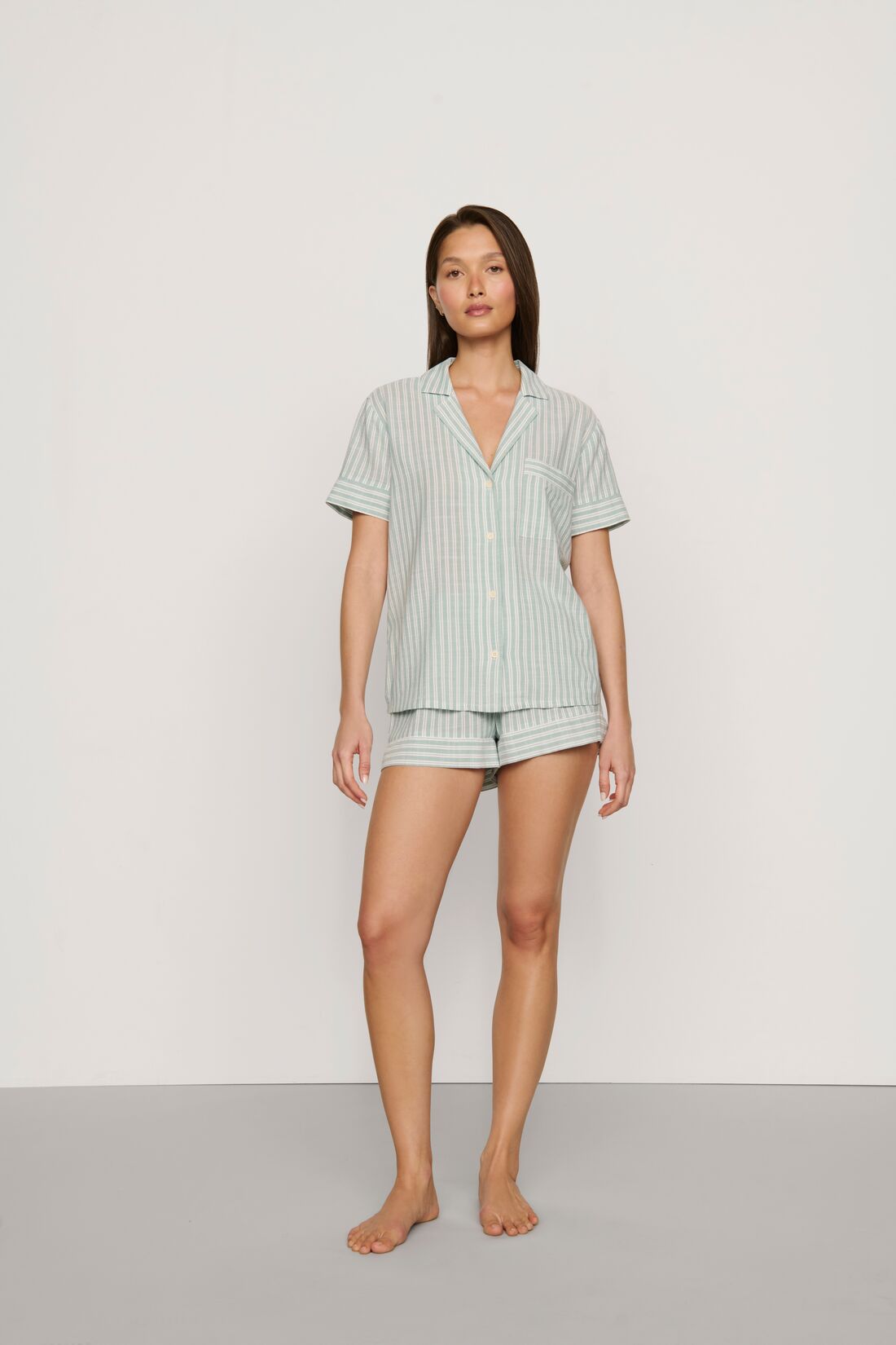 Eberjey Nautico Shortie PJ Set #PJ3030S