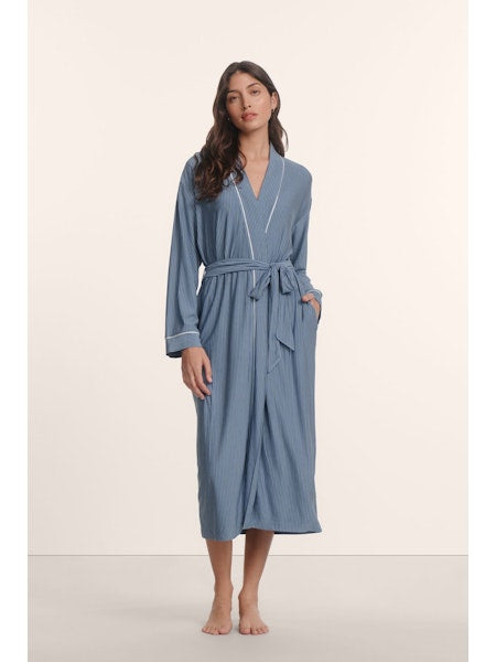 Eberjey Gisele Printed Long Robe #R1141L