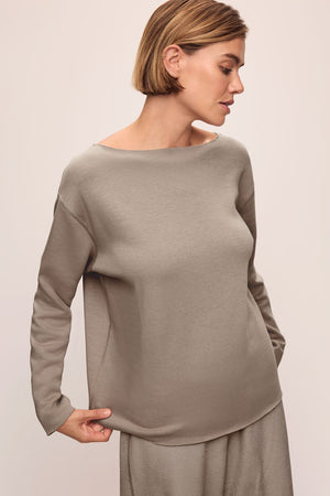 Eberjey Reversible Plush Raw Edge Pullover #T4015P