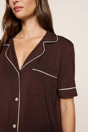 Eberjey Gisele Short Sleeve Long Pants PJ Set #PJ1018TSZ