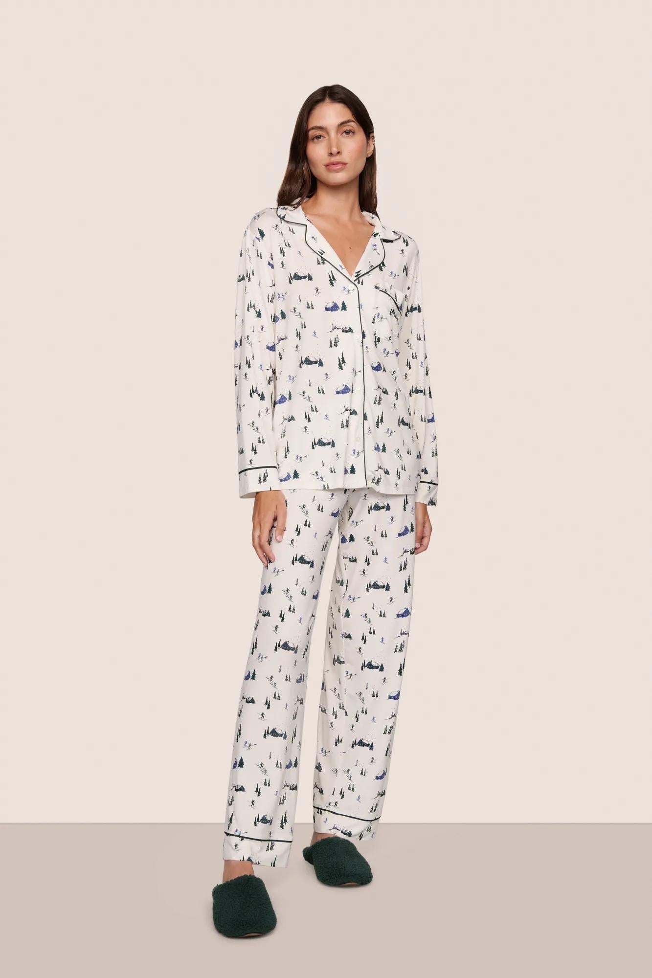 *** Eberjey Gisele Printed - The Long PJ Set #PJ1141