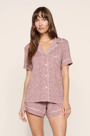 Eberjey Gisele Printed Relaxed Short PJ Set #PJ1141SN