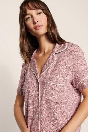 Eberjey Gisele Printed Relaxed Short PJ Set #PJ1141SN