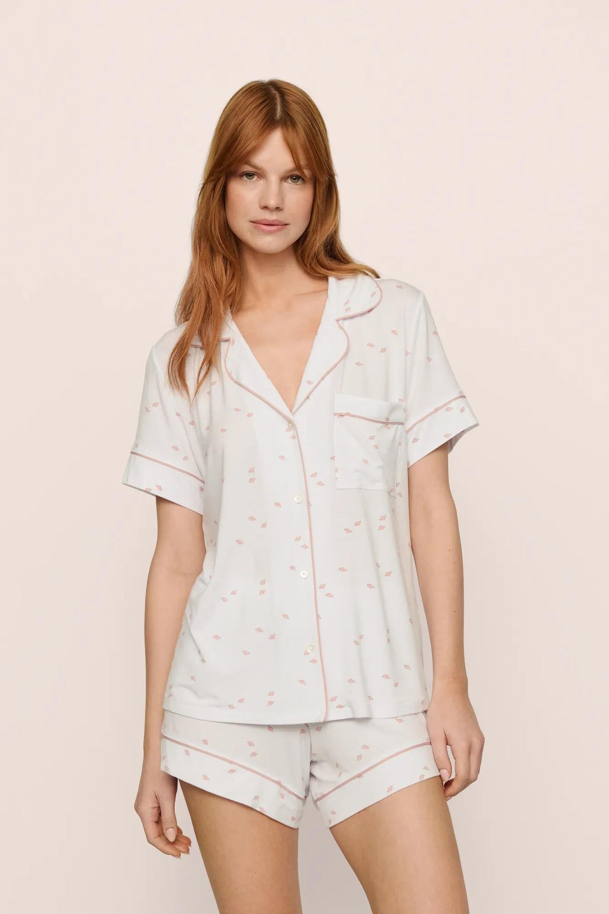 Eberjey Gisele Printed Relaxed Short PJ Set #PJ1141SN