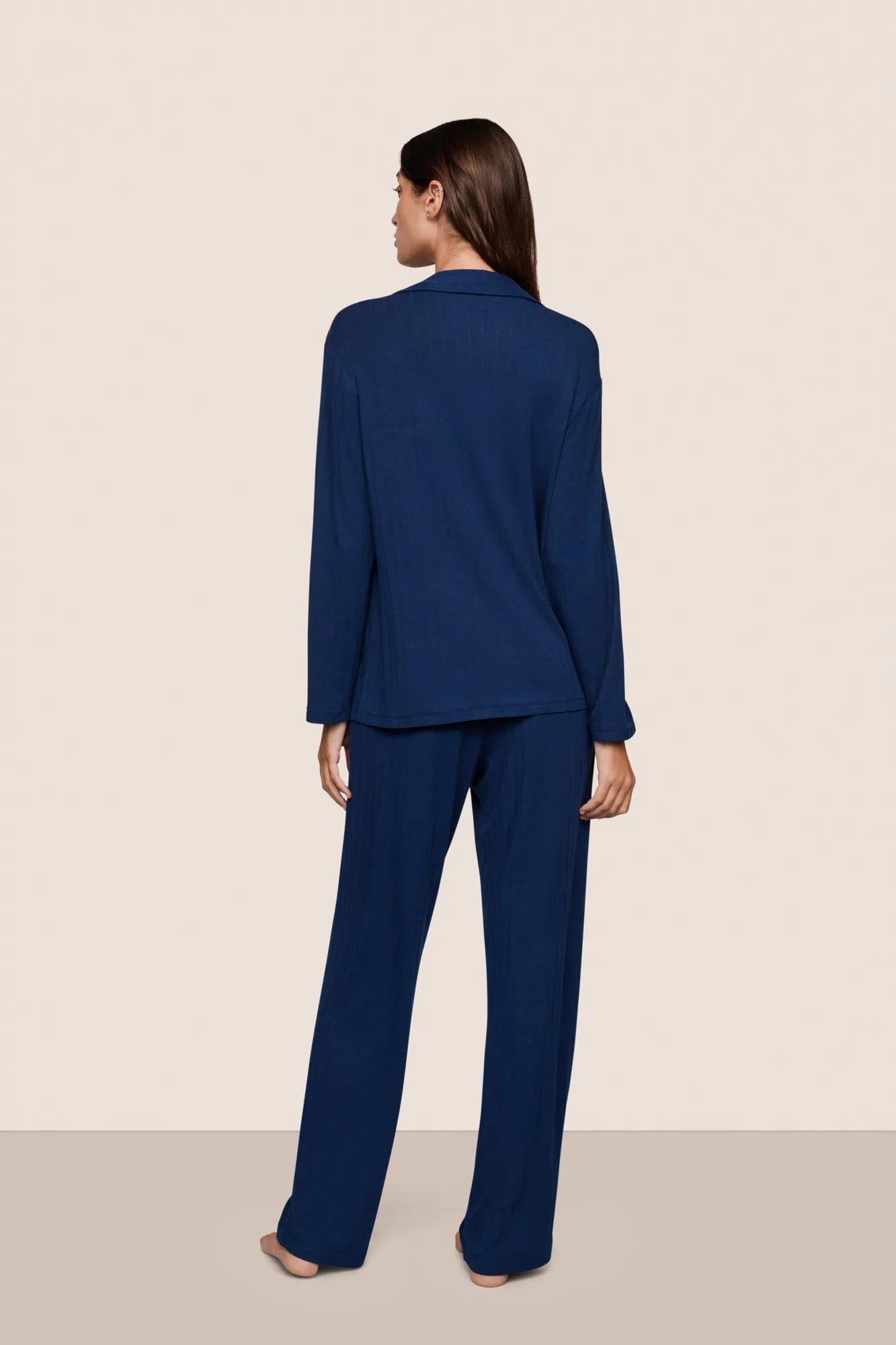 Eberjey Gisele Rib Long PJ Set #PJ2038