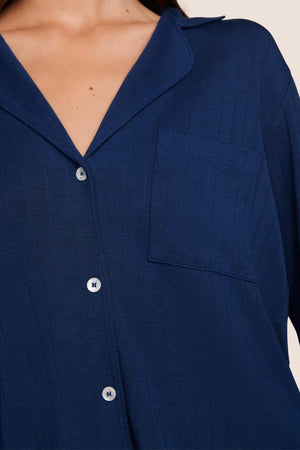 Eberjey Gisele Rib Long PJ Set #PJ2038